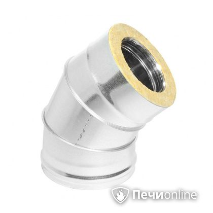 Колено 135° (45°) Теплов и Сухов Отвод Термо 45* ОТ-Р 430-0.5/оцинковка D150/210 в Краснокамске
