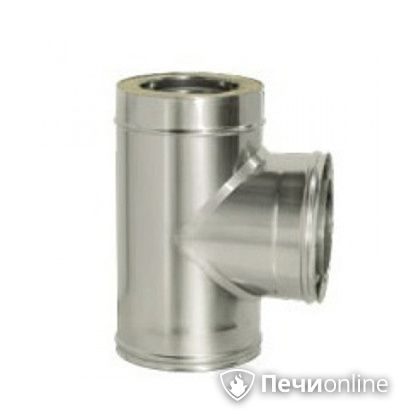 Дымоход Дымок Тройник 90° с изоляцией 0.5 мм. ТRFR90 150/230 в Краснокамске