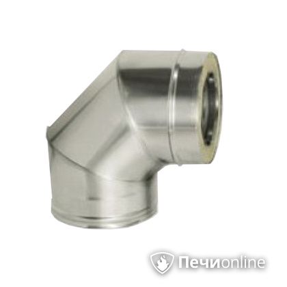 Дымоход Дымок Колено 90° с изоляцией 0,8 мм. OТFR90 150/230 в Краснокамске
