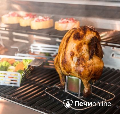 Ростер Char-Broil Grill+ для курицы с креплением для емкости в Краснокамске