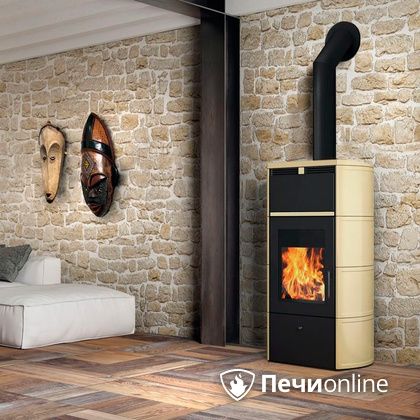 Печь-камин Edilkamin Flamma 24 kw V.C. Pergamena с Т/О в Краснокамске