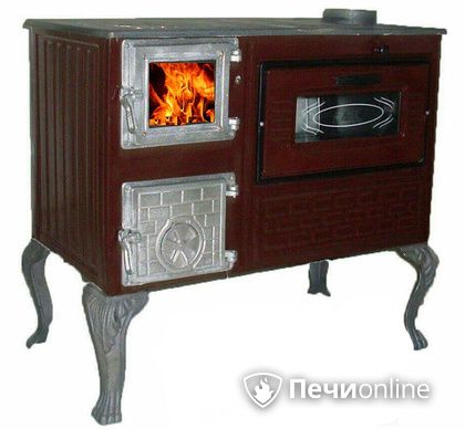 Отопительно-варочная печь МастерПечь ПВ-06 с духовым шкафом, 7.5 кВт в Краснокамске