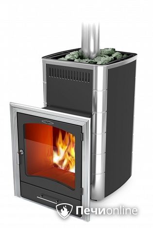 Дровяная банная печь TMF Калина II Inox БСЭ ТО антрацит НВ ПРН в Краснокамске