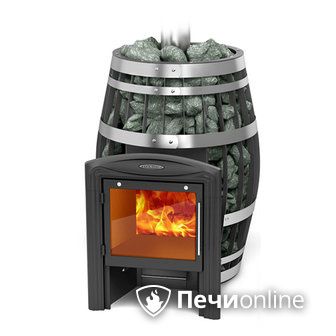 Дровяная банная печь TMF Саяны XXL 2015 Inox Витра с закрытой каменкой в Краснокамске