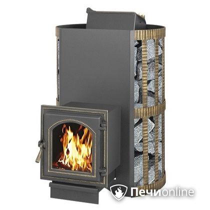 Дровяная банная печь Везувий Скиф с закрытой каменкой (270) в Краснокамске