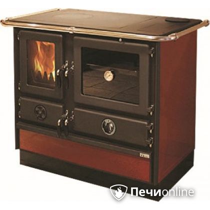 Отопительно-варочная печь MBS Thermo Magnum Red R с теплообменником и духовым шкафом в Краснокамске