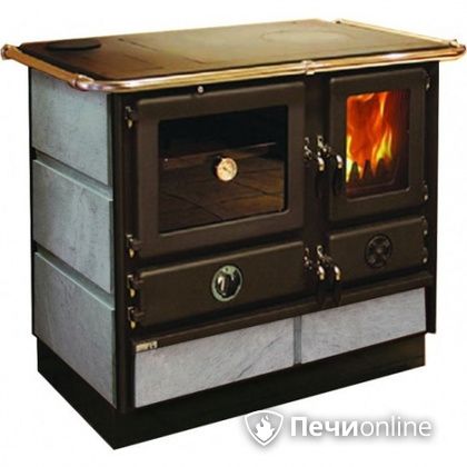 Отопительно-варочная печь MBS Thermo Magnum Stone L с теплообменником и духовым шкафом в Краснокамске